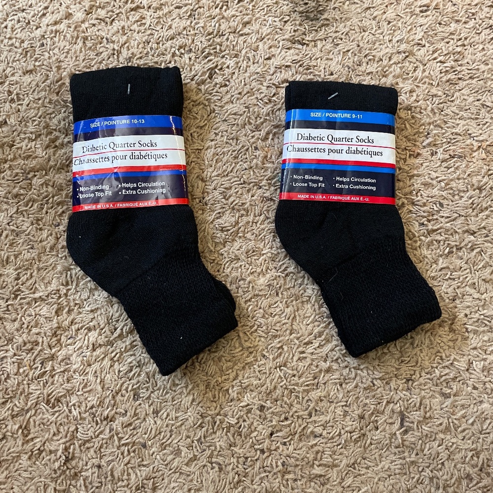 Diabetic quarter socks